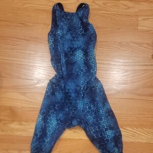 TYR Blue and Black Patterned Swimwear